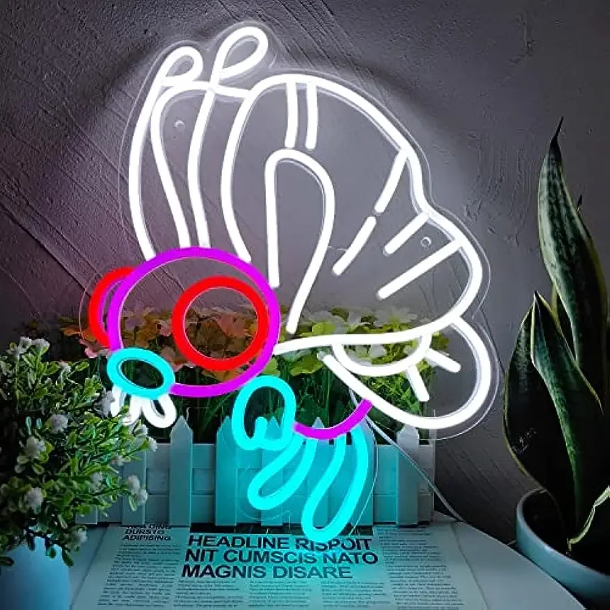 Party Games Best - Mutasyon Kelebek Neon Işık Tabelası LED