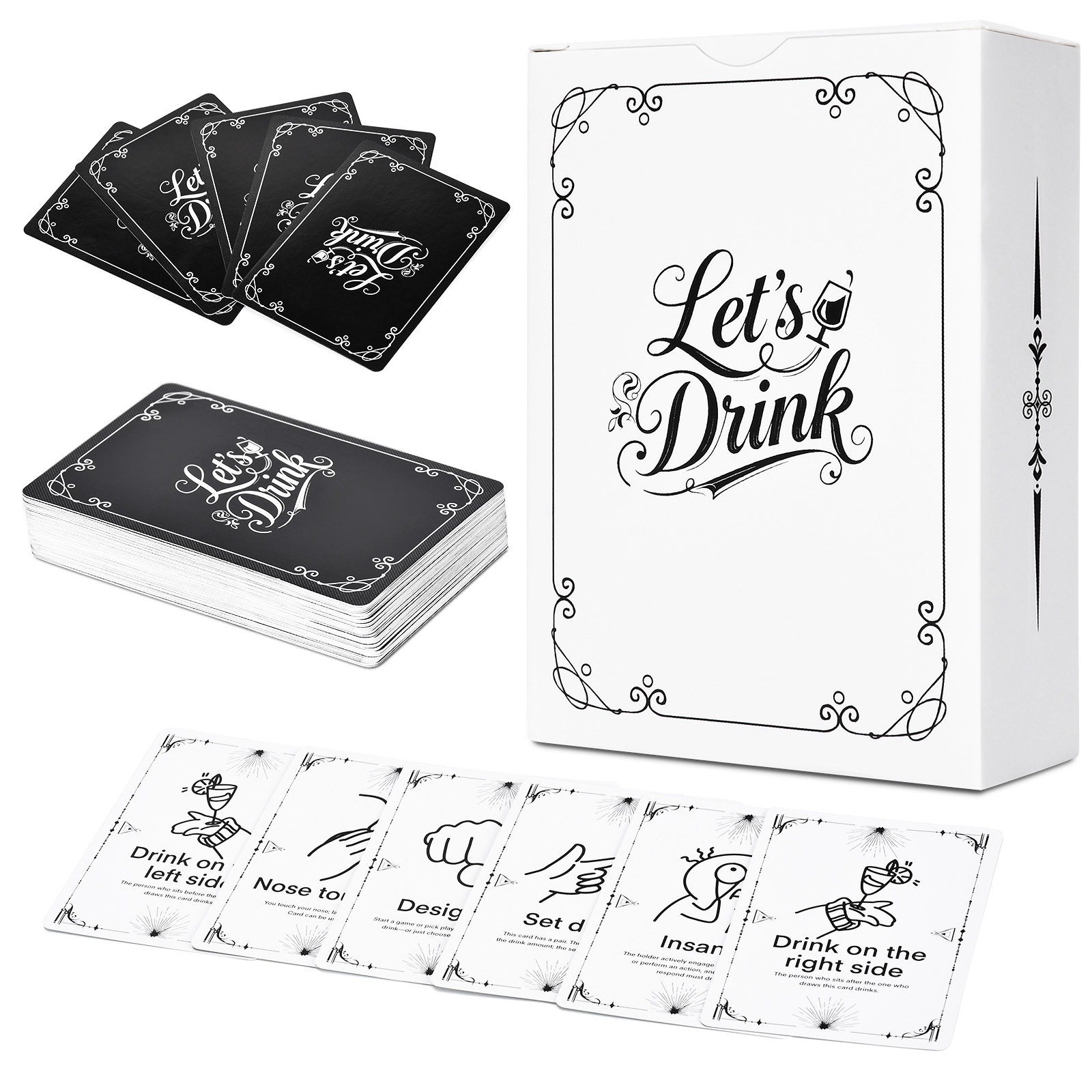 Party Games Night - Yetişkinler İçin İçki Oyunu Kartları –