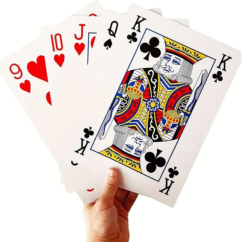 Party Games Juegos De Mesa - Büyük boy Iskambil Kartları Jumbo 4x