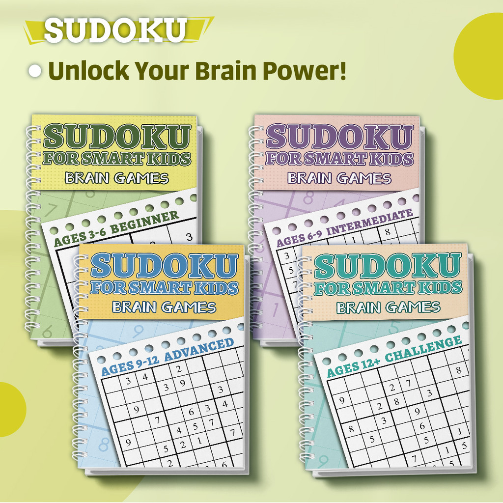 Party Games New Year - Çocuklar için Sudoku Bulmaca Kitap Seti,