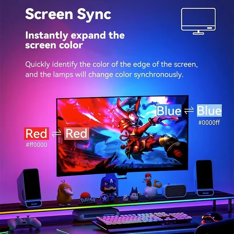 RGB Oyun Işıkları Şerit Monitö - Party Games App incelemesi ve fiyatı
