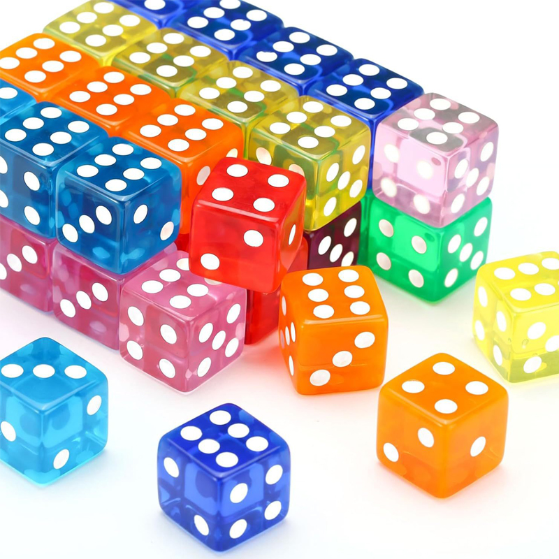 12 adet 16MM şeffaf zar tahta  - Party Games Juegos De Mesa incelemesi ve fiyatı