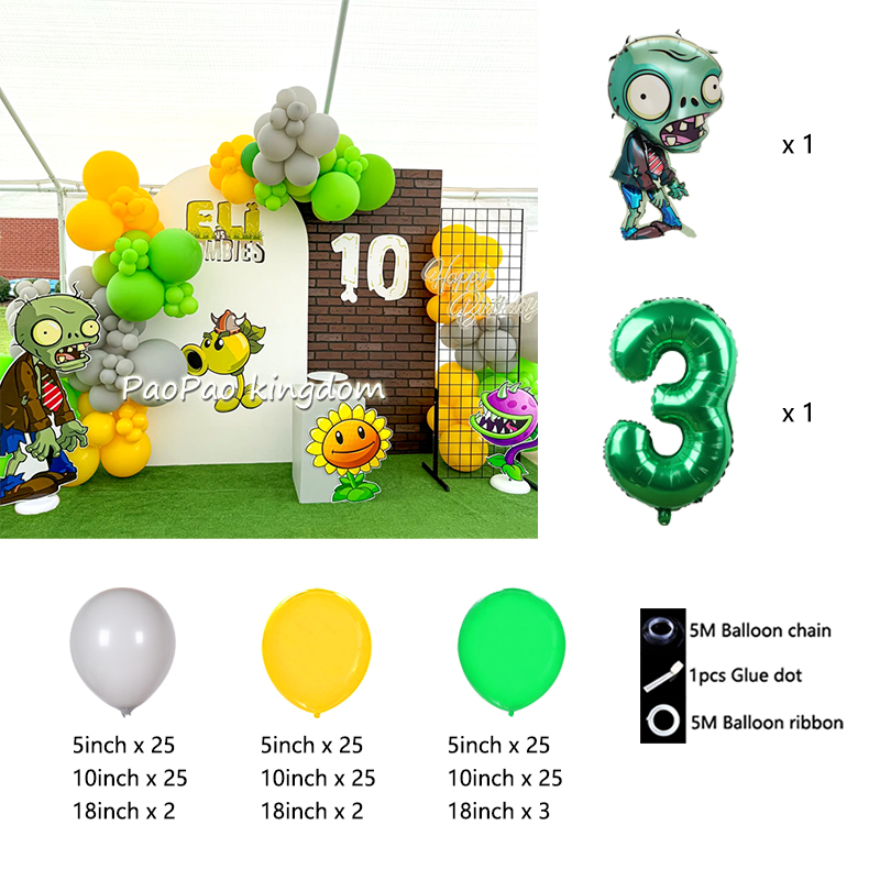 Plants VS Zombies Temalı Balon - Zombie Party Games incelemesi ve fiyatı