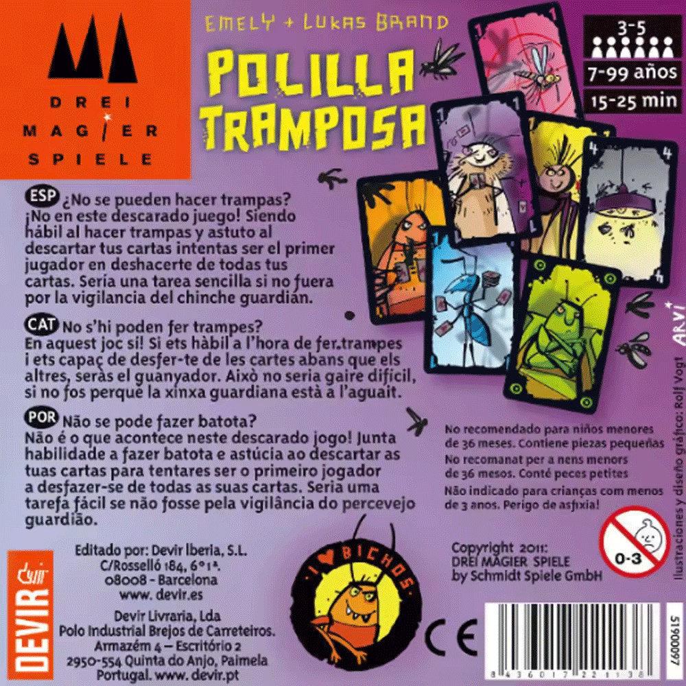 Polilla Tramposa Masa Oyunları - Party Games Juegos De Mesa incelemesi ve fiyatı
