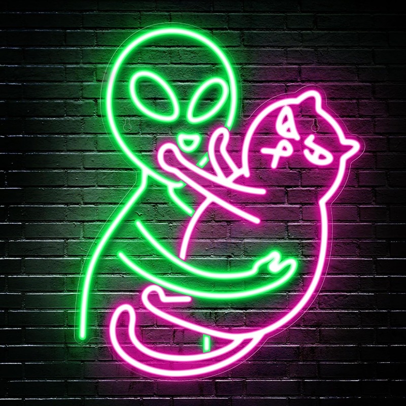 Uzaylı Kedi Neon Tabelası, Yeş - Party Games Best incelemesi ve fiyatı